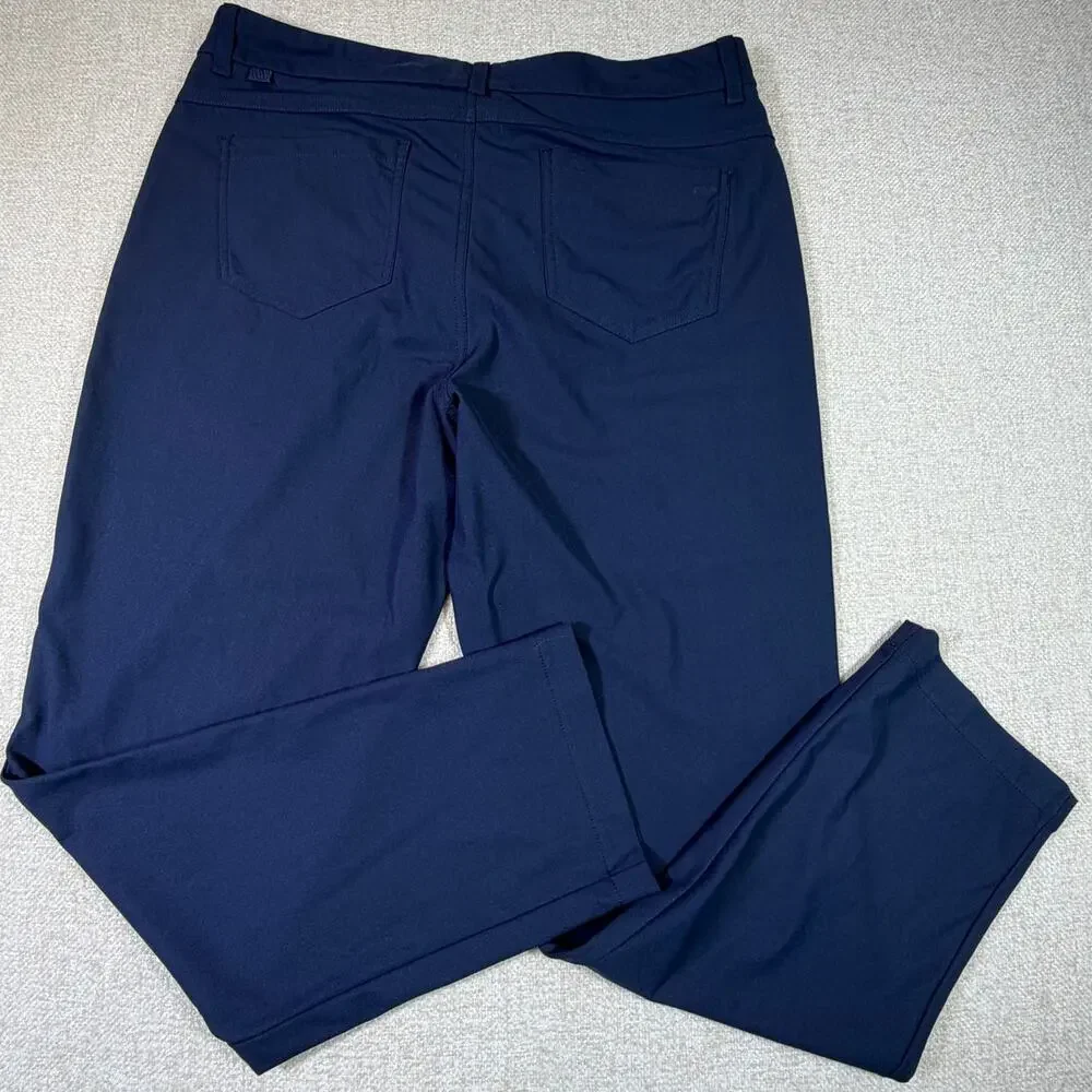 VRST Men's Blue 36x30 Athletic Fit Stretch 5 Pocket Performance Pants Casual